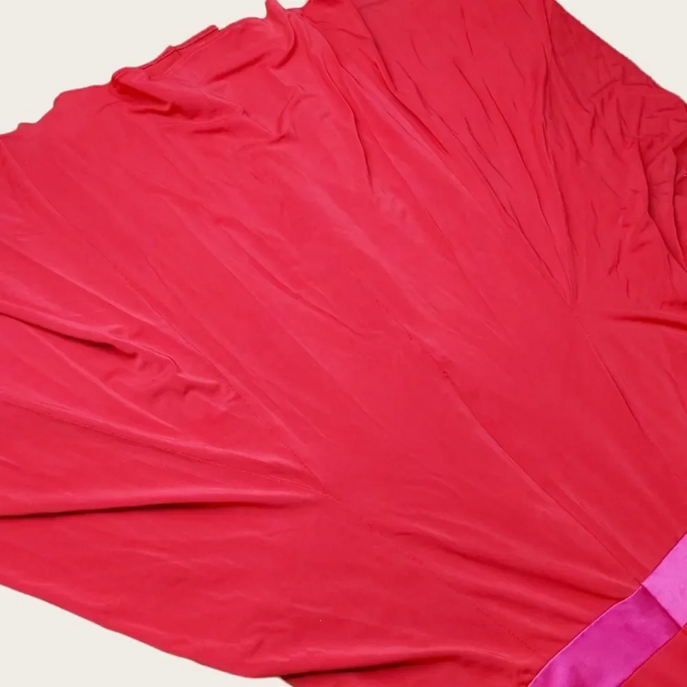 Kay Unger Red and Pink Midi Dress - Picture 6 of 11